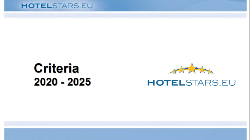 Класифікація Готелів по кількості зірок – Hotelstars Union