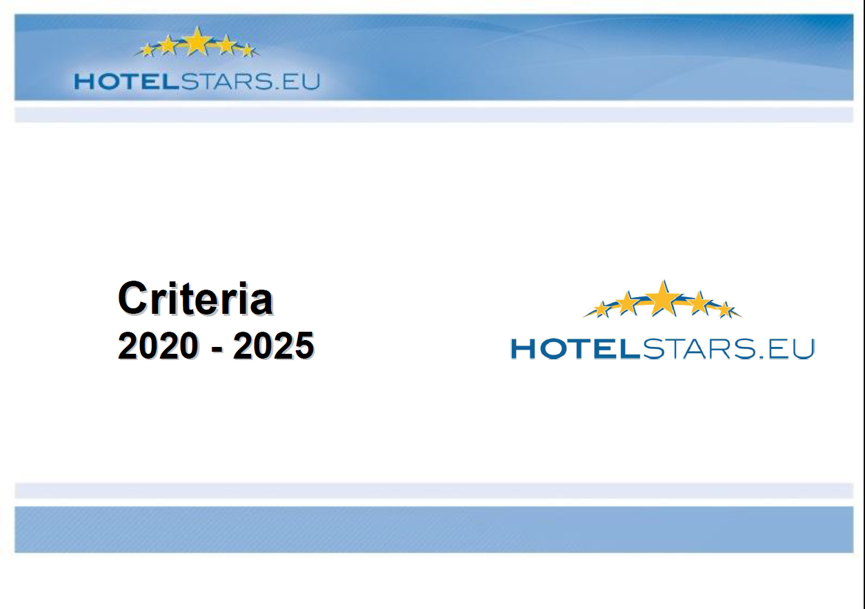 Класифікація Готелів по кількості зірок – Hotelstars Union